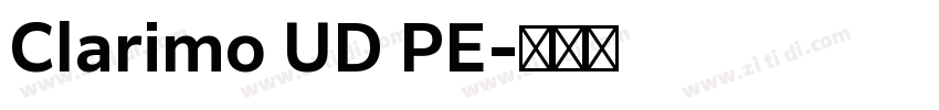 Clarimo UD PE字体转换